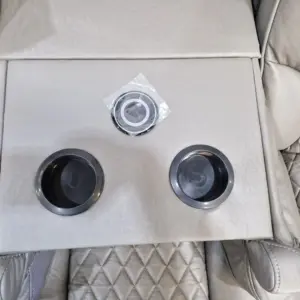 ZAK Orlando electric recliner sofa with blue LED lighting detail